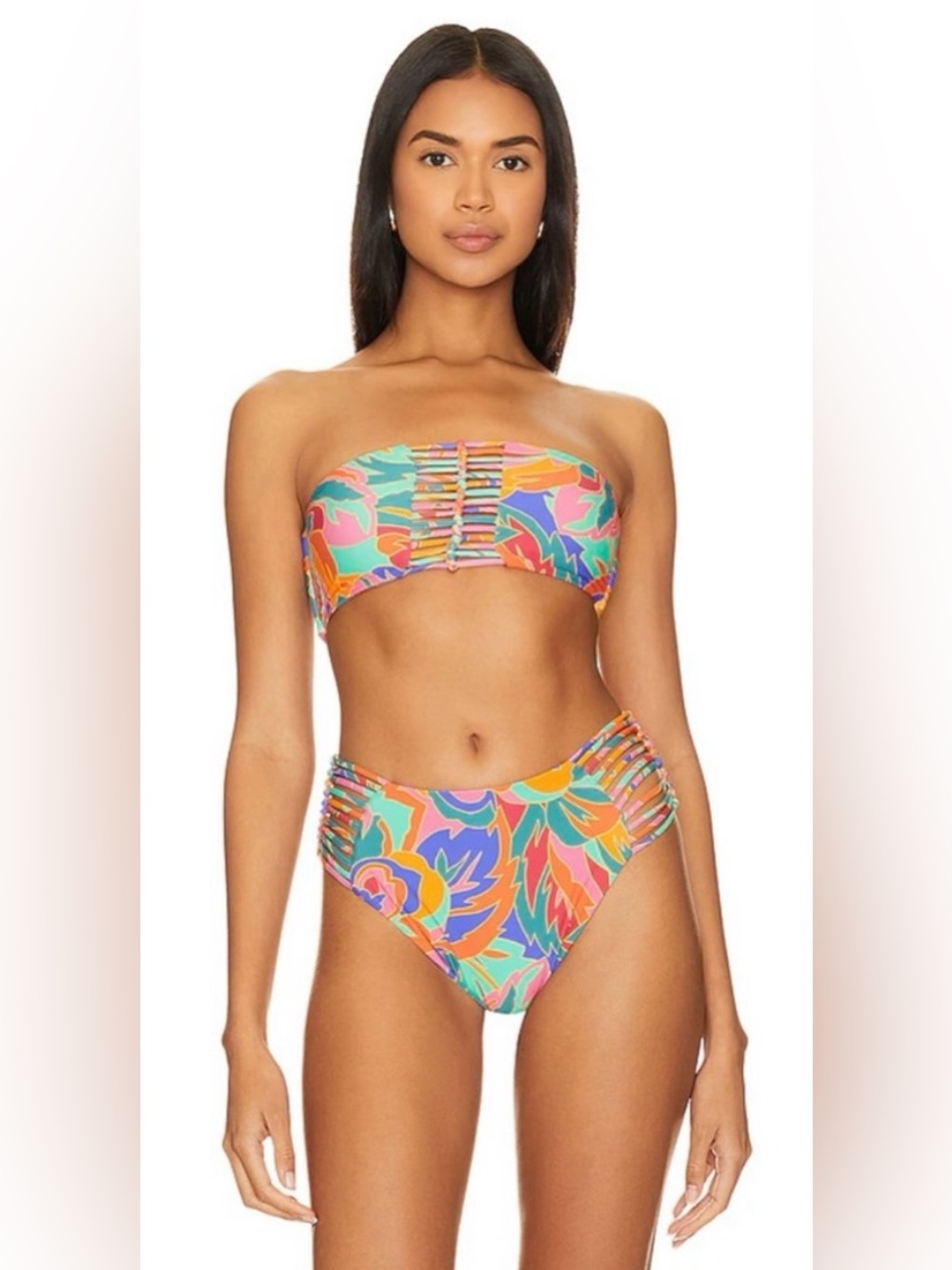 Stone Fox Swim Inez Bikini Top in Stained Glass